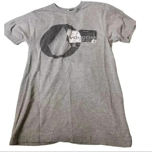 Mens Vintage Gray Volcom Stone short sleeve Tee - Picture 1 of 6